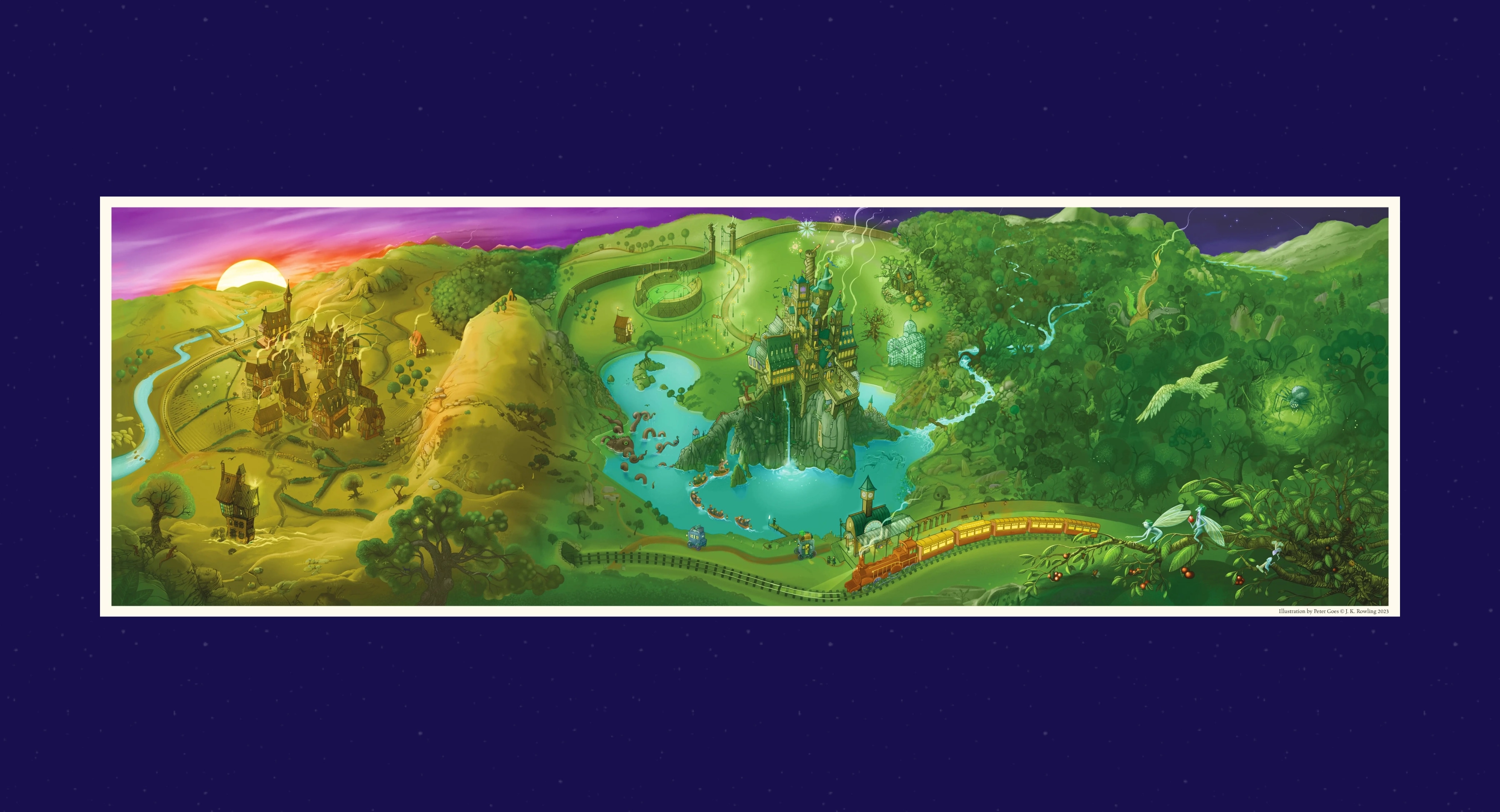 Explore Hogwarts and its grounds, captured from Starting Harry Potter and centered on a background matched to the brand.