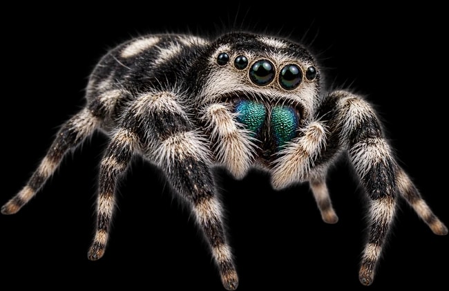 A jumping spider